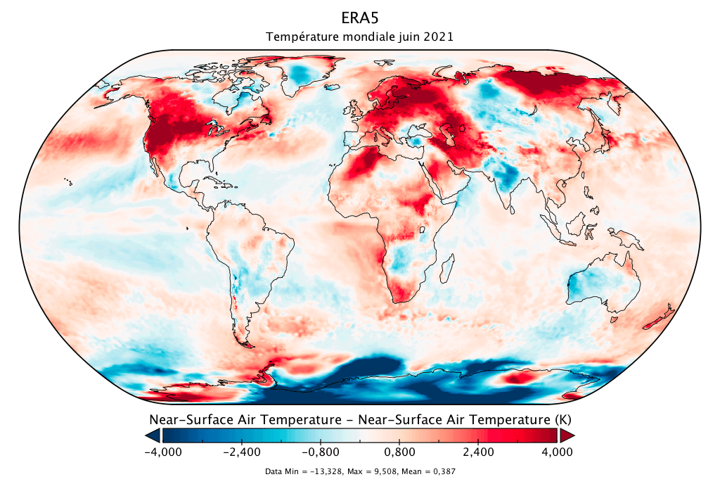 Global map ERA5 juin 2021