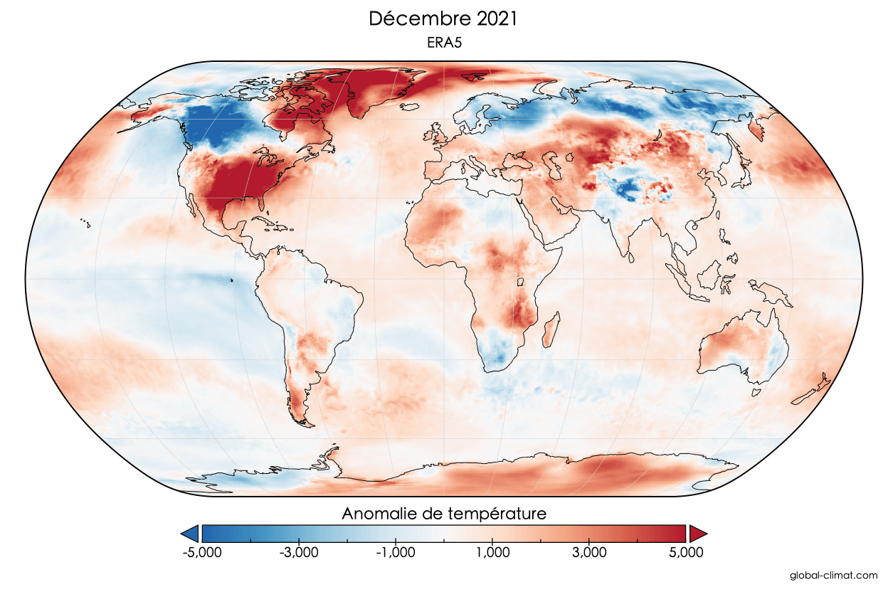 map décembre 2021 ERA5