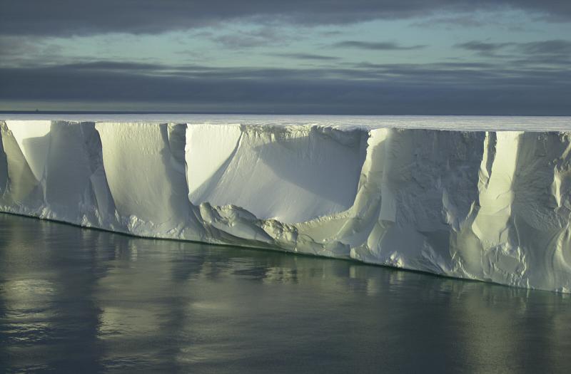 Plateforme de glace de l'Antarctique (Crédit : Georges Nijs)