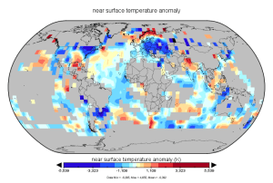 Anomalies de températures avril 1883 (HadCRUT4/Met Office).